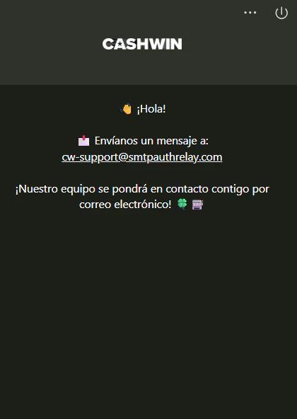 Canales de ayuda y atención al cliente disponibles en Cashwin Casino